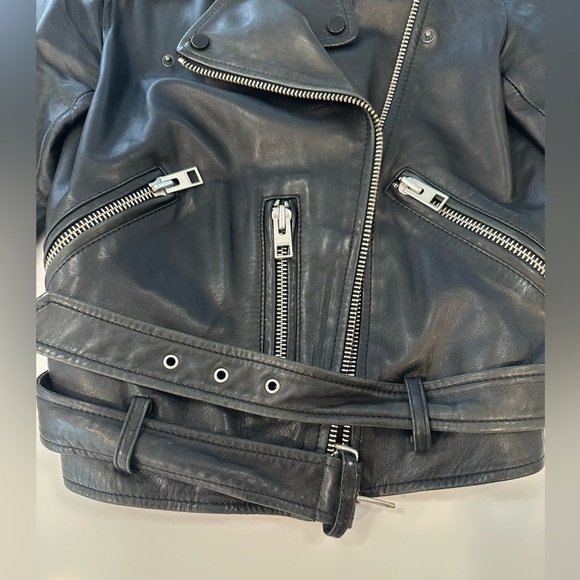 Allsaints Balfern Leather Jacket - Picture 15 of 16